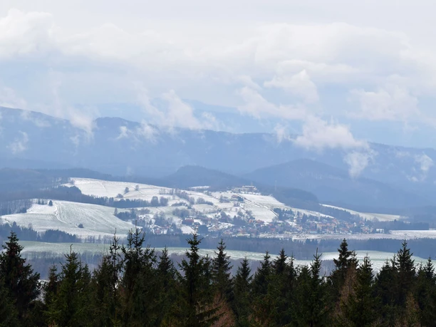 Aussicht vom Tanzplan im Winter
