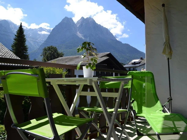 Blick auf das Zugspitzmassiv