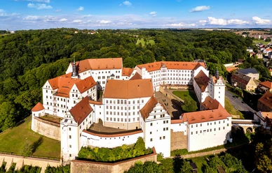 Jugendherberge Colditz - Schloss Colditz von oben