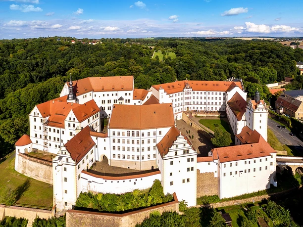 Jugendherberge Colditz - Schloss Colditz von oben