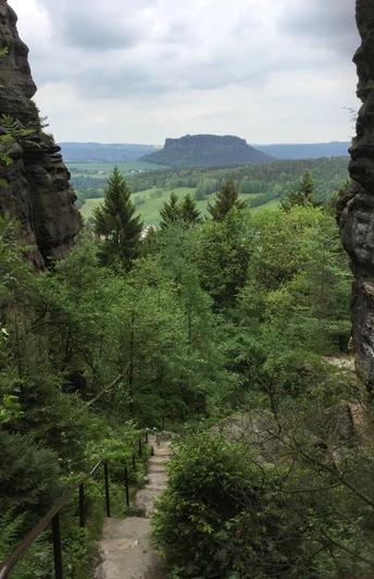 Ausblick vom Nadelöhr-Aufstieg