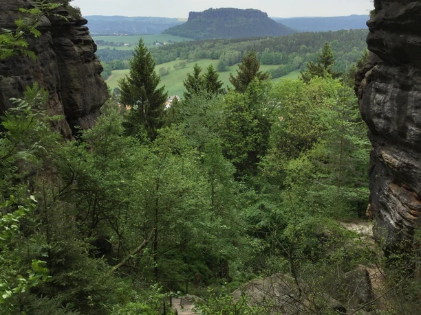 Ausblick vom Nadelöhr-Aufstieg
