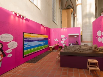 Blick in die Ausstellung "Bruneswic anno 1221"