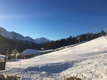 Aussicht auf Skilift