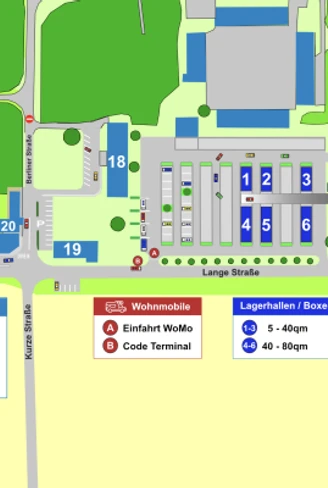Lageplan Wohnmobilstellplatz im HAMMERSTEIN Park Wesendorf