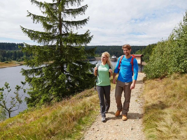 Wandern an der Eckertalsperre Wandern an der Eckertalsperre