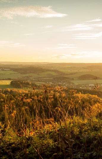Die schöne Landschaft des Erzgebirges