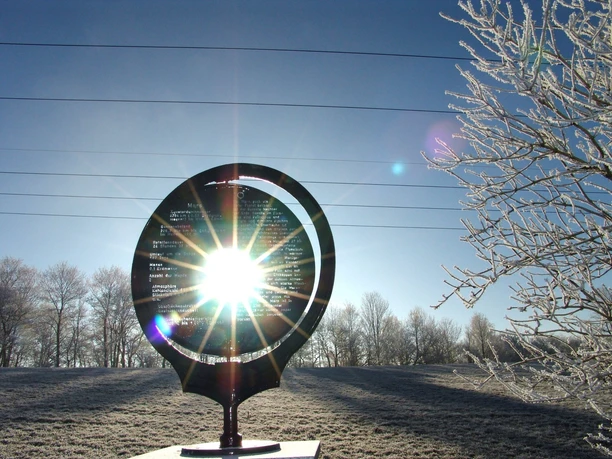 Planetenwanderweg im Winter