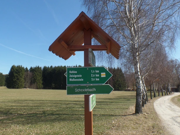 Wegweiser zum Zeisigstein