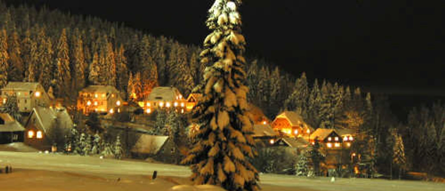 Winterabend in Carlsfeld