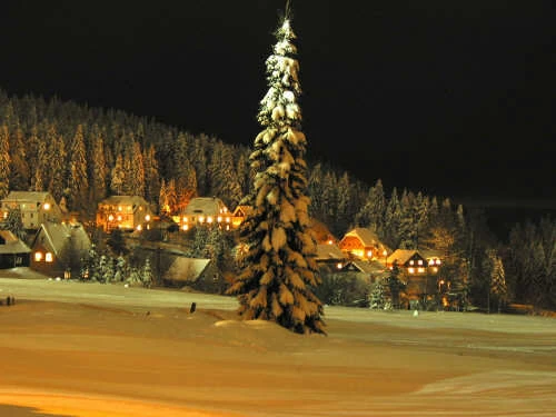 Winterabend in Carlsfeld