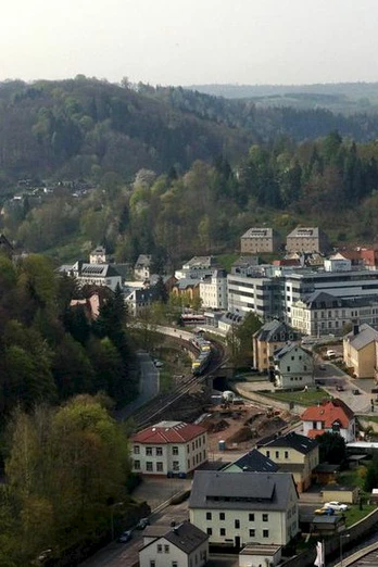 Schöne Aussichten auf die Uhrenstadt Glashütte