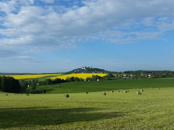 Grünberger Rundweg - Blick zu Schloss Augustusburg