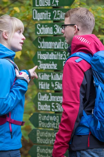 Wanderer in der Dahlener Heide