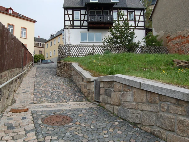 Gasse in Treuen/Vogtland