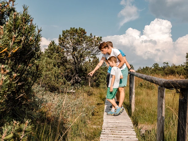 Familie im Georgenfelder Hochmoor