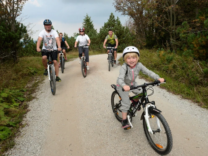 Fahrradfahrer am Kahleberg