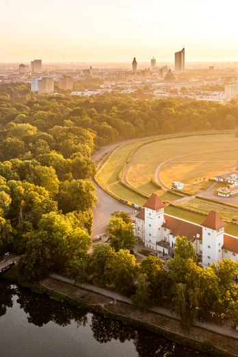 Das Elsterflutbecken in Leipzig