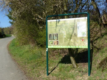 Erste Lehrtafel am Schullandheim in Welssdorf