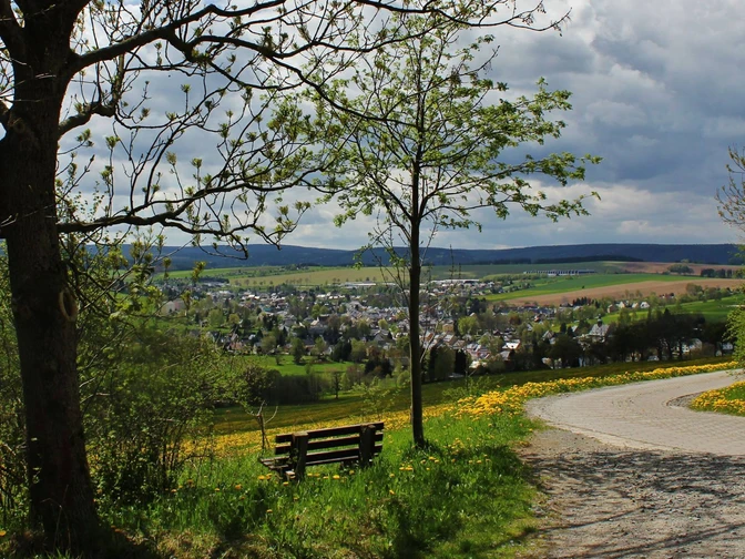 Blick vom Liebenstein auf Crottendorf