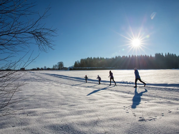 Langlauf im Vogtland mit der ganzen Familie