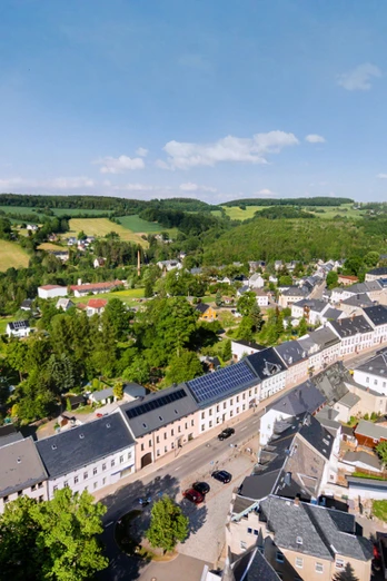 Zöblitz - Markt in Richtung Sorgau