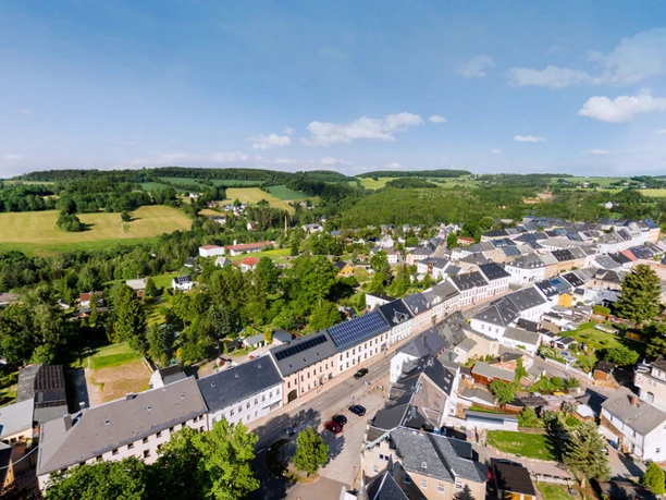 Zöblitz - Markt in Richtung Sorgau