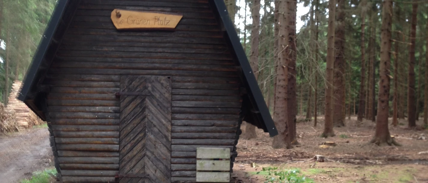 Hütte am "Grünen Platz"