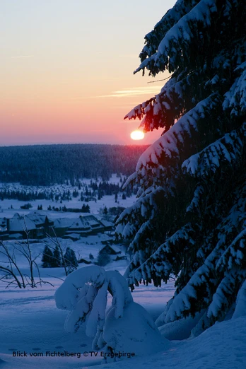 Blick vom Fichtelberg