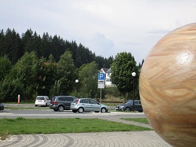 P an der Dt. Raumfahrtausstellung Morgenröthe Rautenkranz