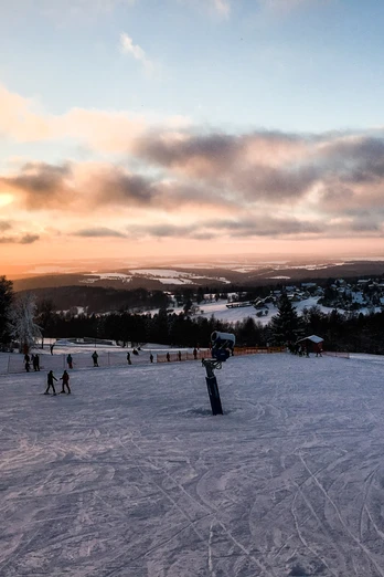 Blick auf Schöneck Winter