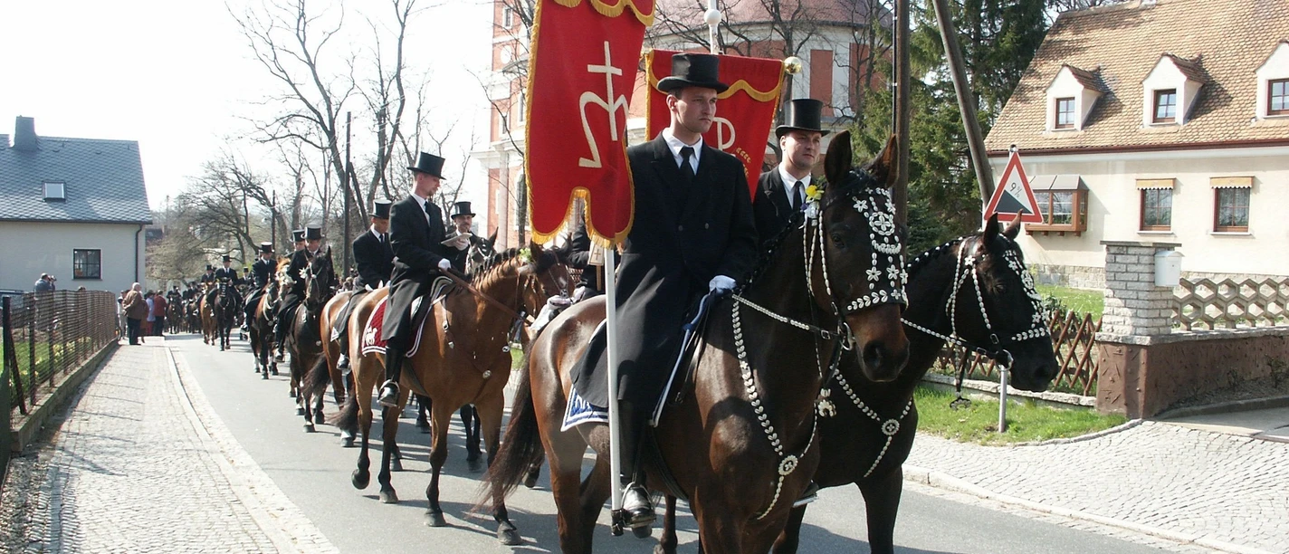 Osterreiter in Nebelschütz