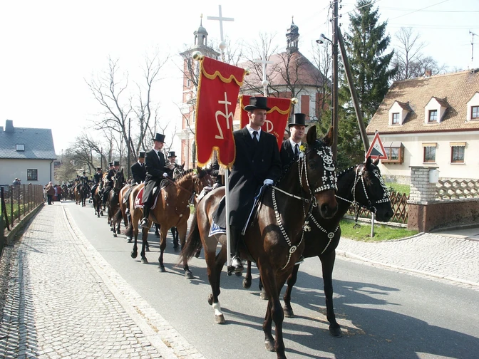 Osterreiter in Nebelschütz