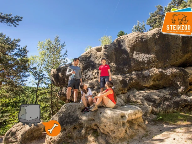 Brocki auf der Steinzoo Tour in Jonsdorf