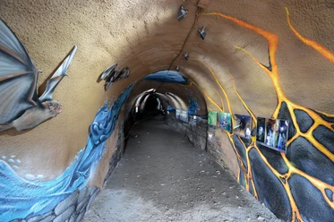 Graffiti im Stollen