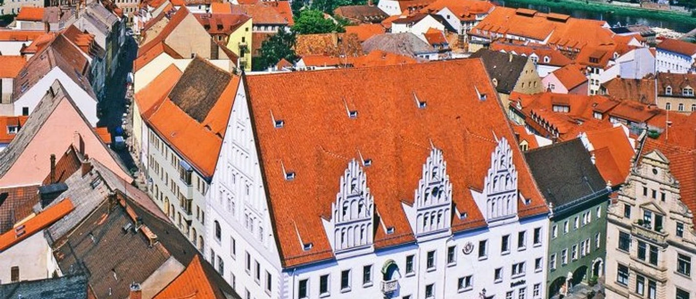 Blick auf das Rathaus von der Frauenkirche