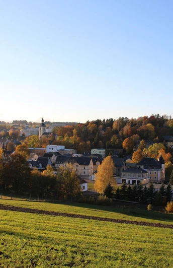 Ausblick Gornsdorfer Straße auf Thalheim