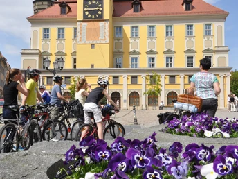 Radelstart auf dem Bautzener Hauptmarkt