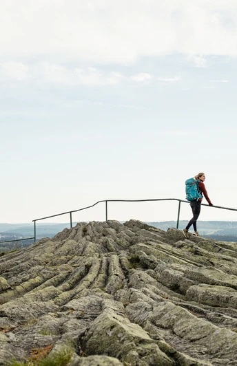 Auf dem Basaltfächer Hirtstein