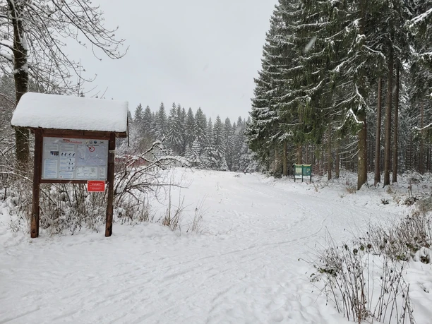 Winterwanderweg Grünheide - Start am Wanderparkplatz Waldpark Grünheide