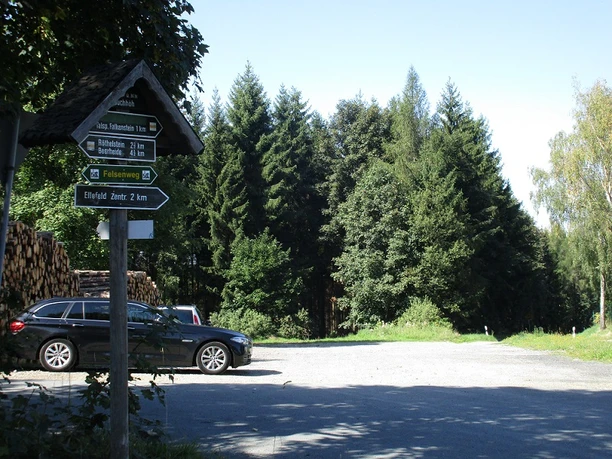 Parkplatz an der Juchhöh Ellefeld Richtung Hammerbrücke