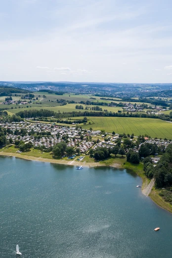 Blick auf den Campingplatz Gunzenberg