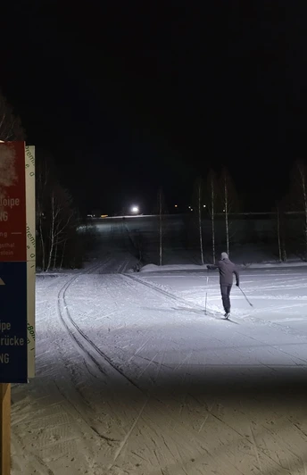 Einstieg Nachtloipe Hammerbrücke