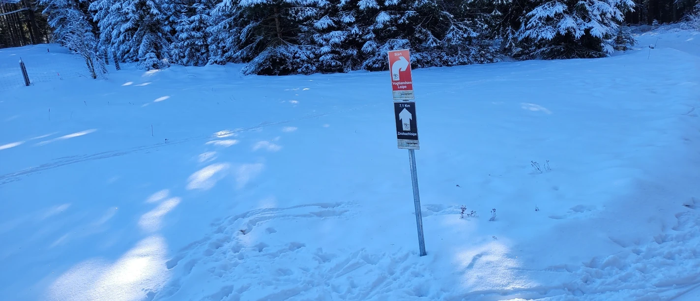 Schilder Vogtlandsee-Loipe/ Zinsbach-Loipe