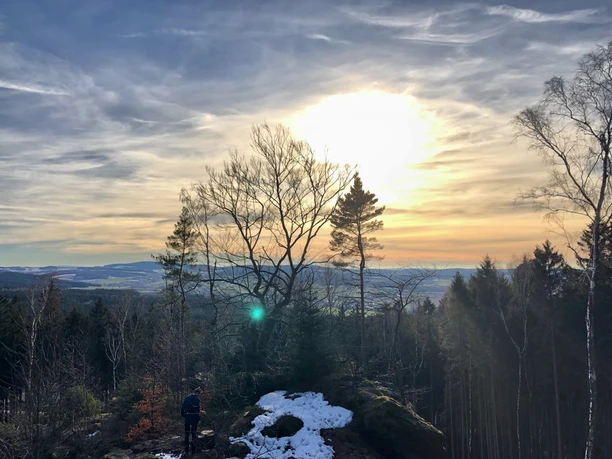 Ausblick vom Kleinen Hirschenstein
