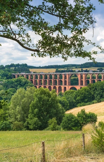 Göltzschtalbrücke Blick aus Richtung Friesen