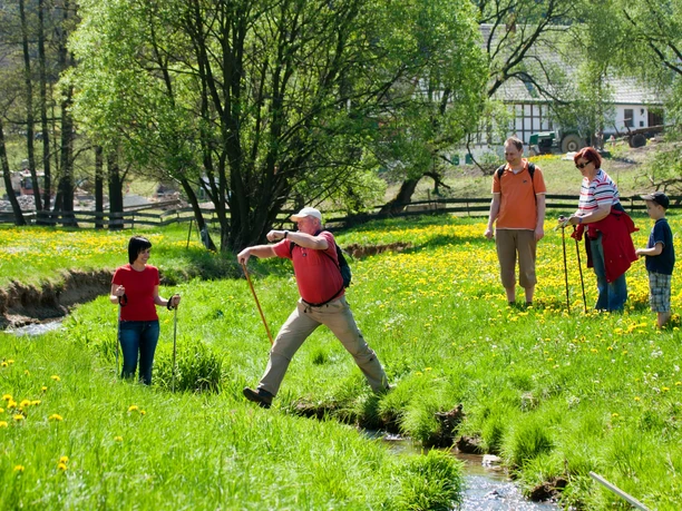 Wanderer am Müllerburschenweg