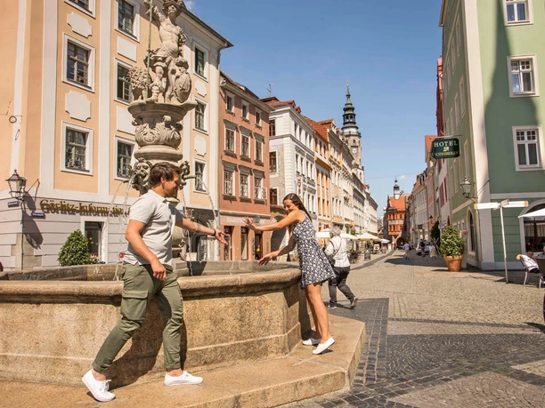 Heroldsbrunnen auf dem Obermarkt, Görlitz