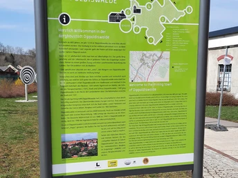 Bergbaulehrpfad Dippoldiswalde, Infotafel im Polypark