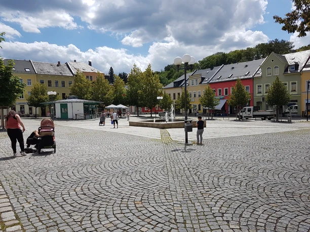 Neumarkt der Stadt Auerbach/Vogtland